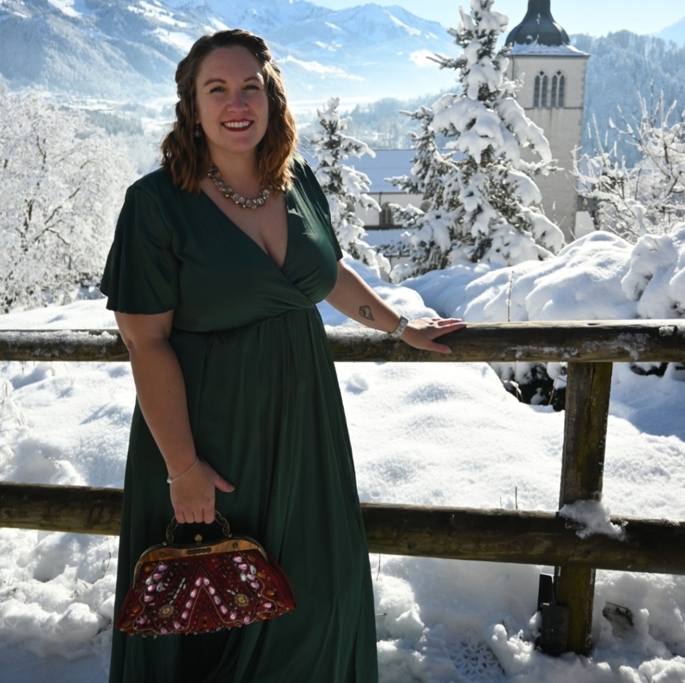 Green Side Slit Satin Maxi Dress